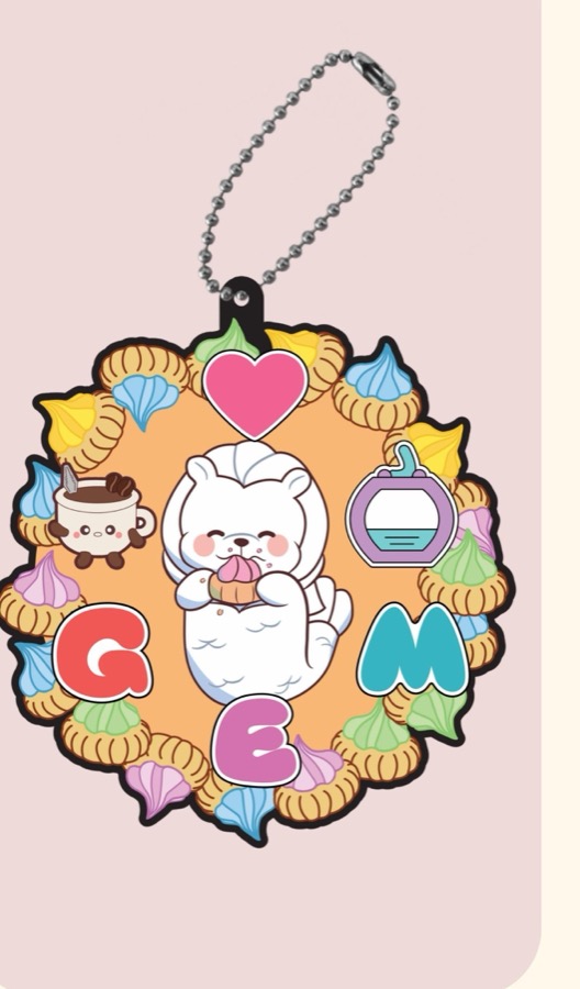 Mr. Merlion & Friends customisation charm example from the Corporate Christmas Party activation